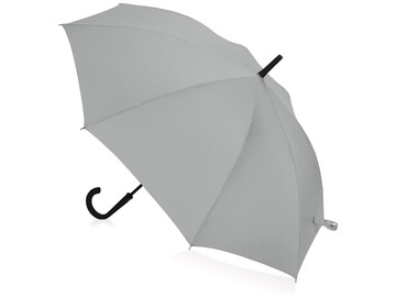 Зонт-трость Bergen, полуавтомат, серый