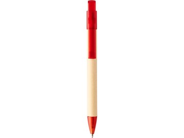 Шариковая ручка Safi из бумаги вторичной переработки, красный
