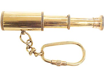 Брелок – подзорная труба, золотистый