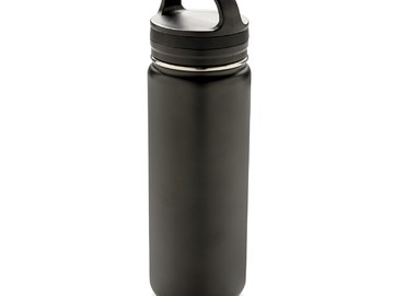 Герметичная вакуумная бутылка с широким горлышком, черная