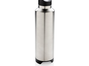 Термобутылка с беспроводной колонкой, серый