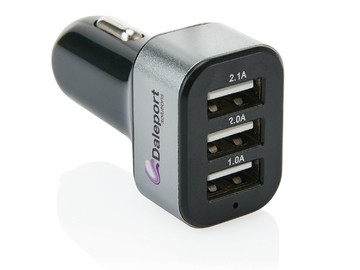 Мощное 3.1A  зарядное устройство для автомобиля с 3 USB-порт