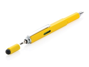 Многофункциональная ручка 5 в 1, желтый