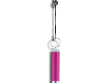 Брелок для ключей с ручкой-стилусом, розовый