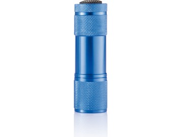 Алюминиевый фонарик Quattro, синий