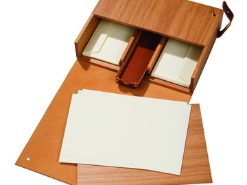 Настольная подставка для бумаг Pinetti, коричневая