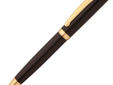 Ручка шариковая Forza, черная с золотистым