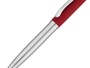 Ручка шариковая Banzai Soft Touch, красная