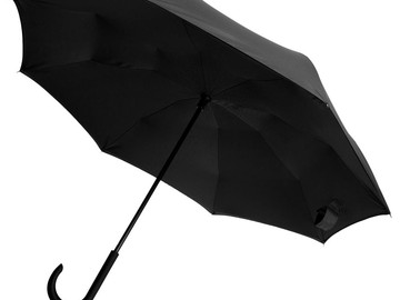 Зонт наоборот Unit Style, трость, черный