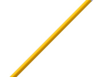 Карандаш простой Triangle с ластиком, желтый