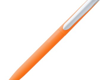 Ручка шариковая Pin Soft Touch, оранжевая