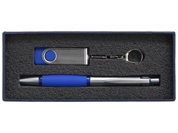 Набор Notes: ручка и флешка 16 Гб, синий
