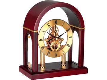 Часы «Триумфальная арка», золотистый/красное дерево