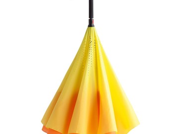 Зонт наоборот Unit Style, трость, оранжево-желтый