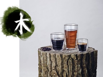 Набор малых стаканов Elements Wood