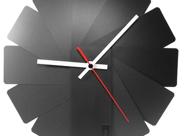 Часы настенные Transformer Clock. Black & Black