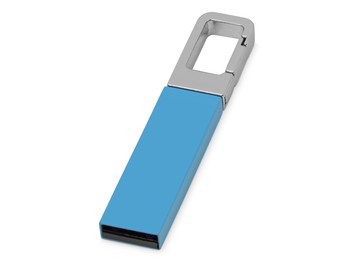 Флеш-карта USB 2.0 16 Gb с карабином 