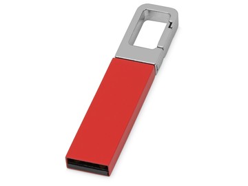 Флеш-карта USB 2.0 16 Gb с карабином 