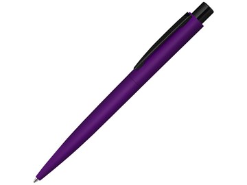 Ручка шариковая металлическая «LUMOS M» soft-touch, фиолетовый/черный