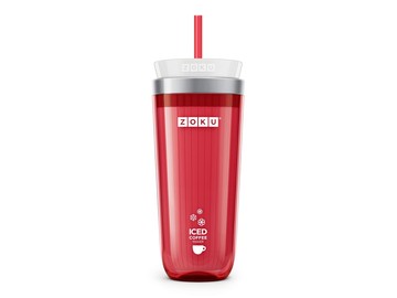 Стакан для охлаждения напитков Iced Coffee Maker красный