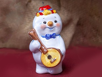 Музыканты - снеговики, набор из 4-х игрушек
