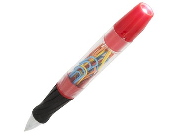 Королевская шариковая ручка со светодиодами и скрепками, красный